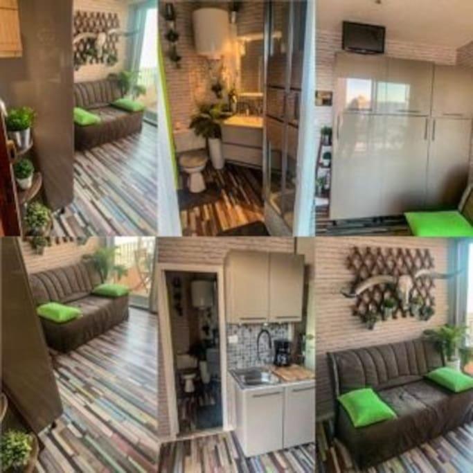 Studio Bord De Mer Plage Barcares Pyrenees O 乐巴凯尔斯 外观 照片
